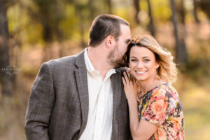 middle georgia engagement session couple in field