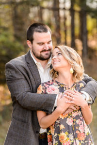 engagement session in field in middle georgia